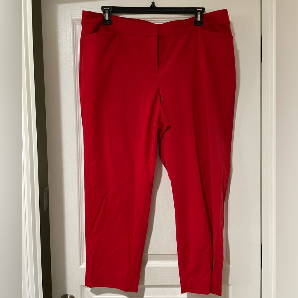 Red trousers